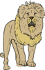 Furry Lion Clip Art